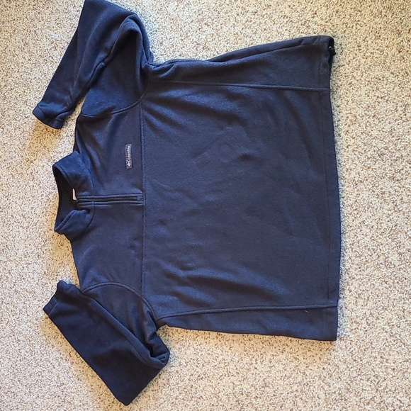 97. Columbia EUC men's quarter zip black fleece top - Picture 7 of 15